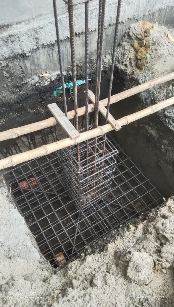 Reinforcement steel and column work