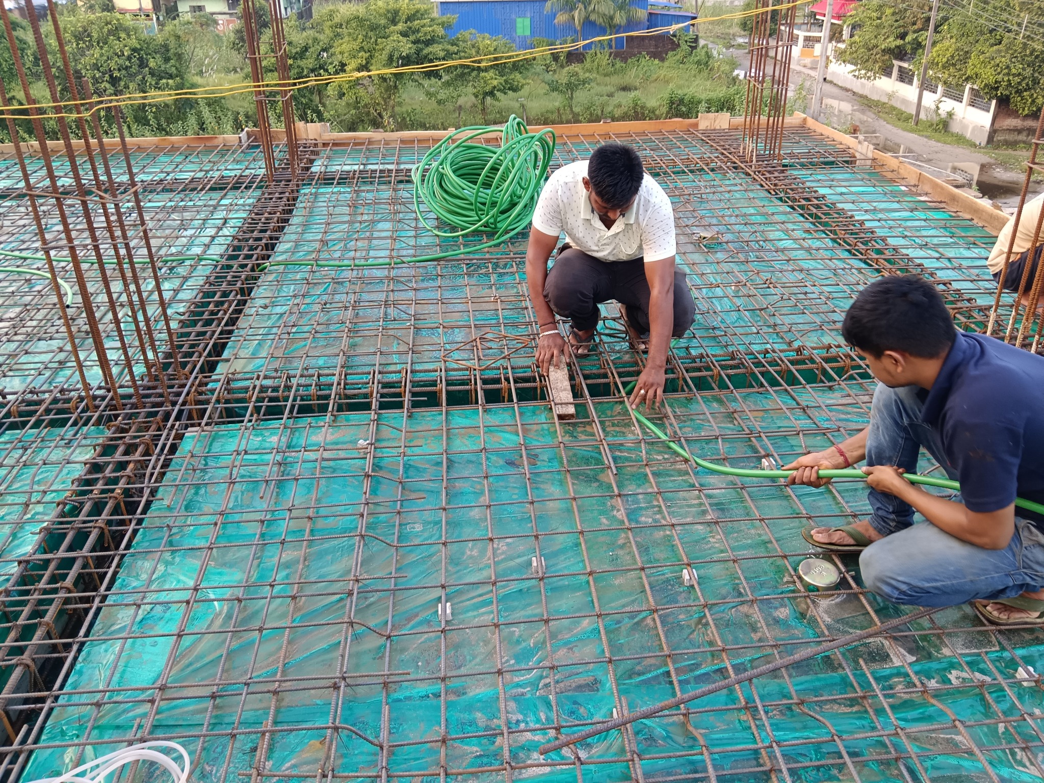 Slab steel reinforcement